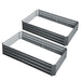 Greenfingers 2x Garden Bed 150x90cm Planter Box Raised Container Galvanised Herb -Home Living Store - -  