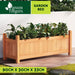 Greenfingers Garden Bed 90x30x33cm Wooden Planter Box Raised Container Growing -Home Living Store - -  