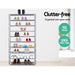 10 Tier Stackable Shoe Rack - Silver/Grey-#product_category#-Home Living Store