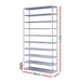 10 Tier Stackable Shoe Rack - Silver/Grey-#product_category#-Home Living Store