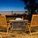 Grillz Fire Pit Outdoor Table Charcoal Garden Fireplace Backyard Firepit Heater -Home Living Store - -  