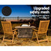 Grillz Fire Pit Outdoor Table Charcoal Garden Fireplace Backyard Firepit Heater -Home Living Store - -  