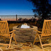 Grillz Fire Pit Table Outdoor Fireplace - Round -Home Living Store - -  
