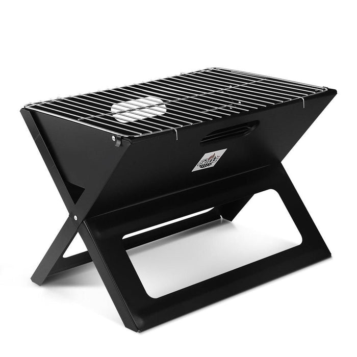 Grillz Notebook Portable Charcoal BBQ Grill -Home Living Store - -  