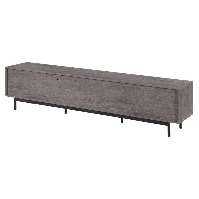 Tauris HAMBURG2000GR TV Unit – 2000mm Rustic Grey Entertainment Cabinet with Drawers