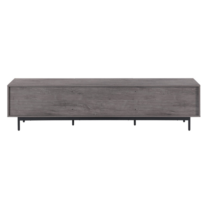 Tauris HAMBURG2000GR TV Unit – 2000mm Rustic Grey Entertainment Cabinet with Drawers