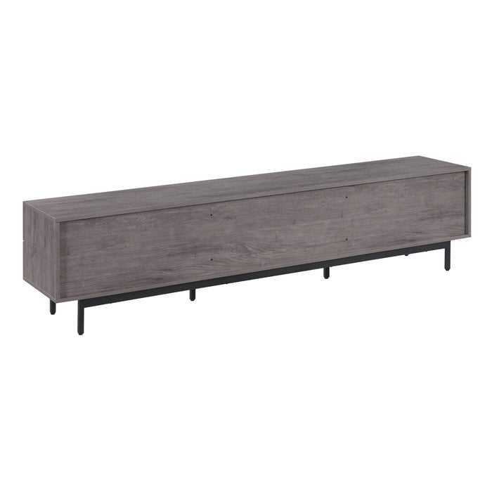 Tauris HAMBURG2000GR TV Unit – 2000mm Rustic Grey Entertainment Cabinet with Drawers