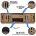 HOLLYWOOD2250DO Entertainment Unit by Tauris™ -Home Living Store - -  