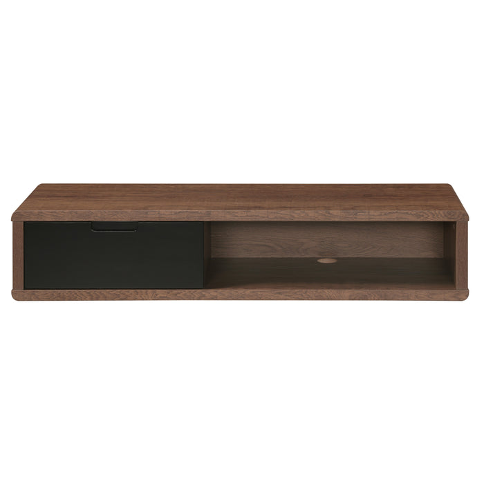 Tauris Hover Entertainment Center, TV Stand, Entertainment Unit 1200mm Wall Mount Unit Dark Oak