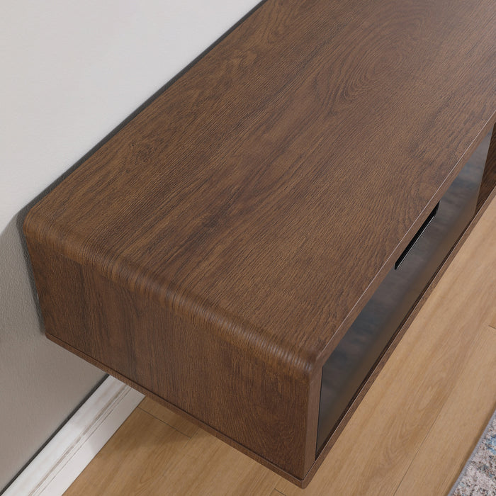 Tauris Hover Entertainment Center, TV Stand, Entertainment Unit 1200mm Wall Mount Unit Dark Oak
