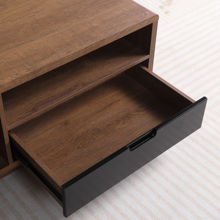 Tauris HOVERCTDO Coffee Table – Dark Oak with Painted Black Drawer