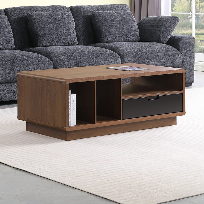 Tauris HOVERCTDO Coffee Table – Dark Oak with Painted Black Drawer
