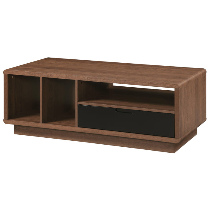 Tauris HOVERCTDO Coffee Table – Dark Oak with Painted Black Drawer