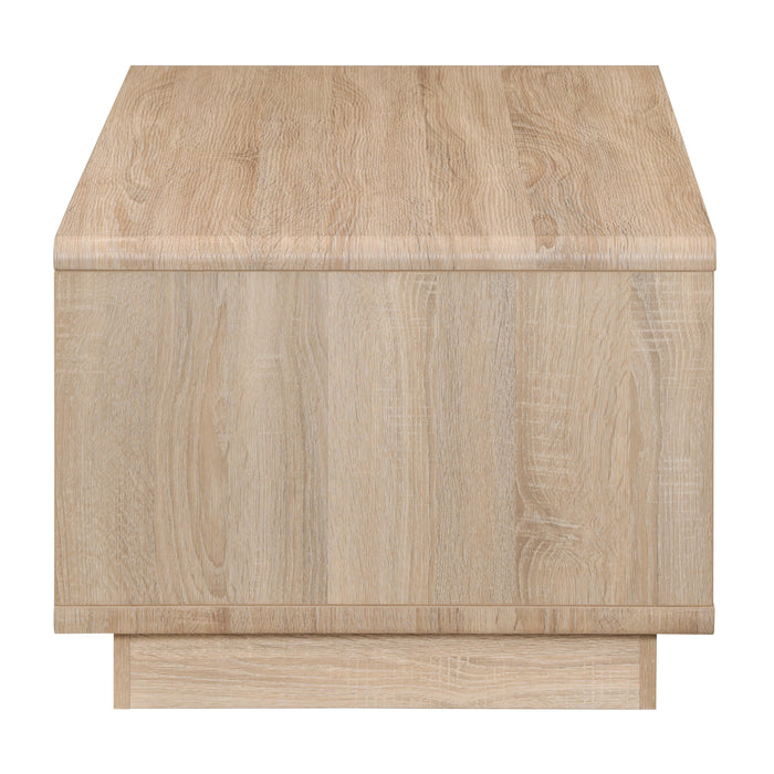 Tauris HOVERCTLO Coffee Table – Light Oak with Painted White Drawer