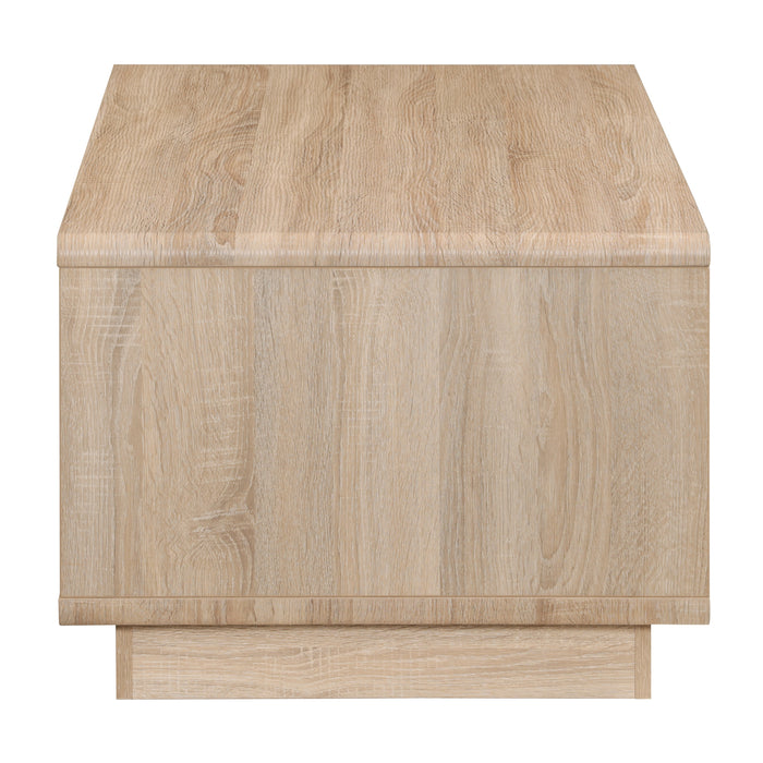 Tauris HOVERCTLO Coffee Table – Light Oak with Painted White Drawer