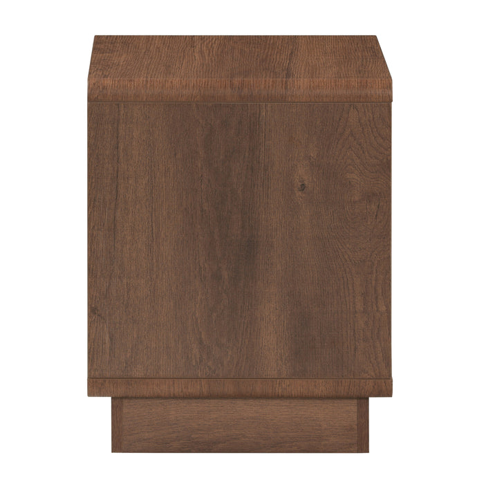 Tauris HOVERETDO Side Table – Dark Oak with Black Painted Drawer
