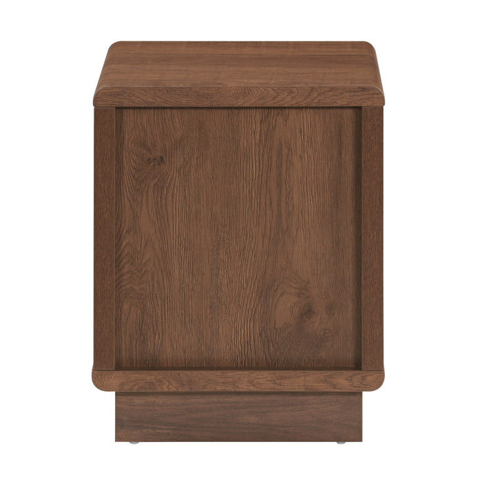 Tauris HOVERETDO Side Table – Dark Oak with Black Painted Drawer