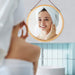 Hanging Round Wall Mirror 38 cm - Solid Bamboo Frame and Adjustable Leather Strap for Bathroom and Bedroom -Home Living Store - -  