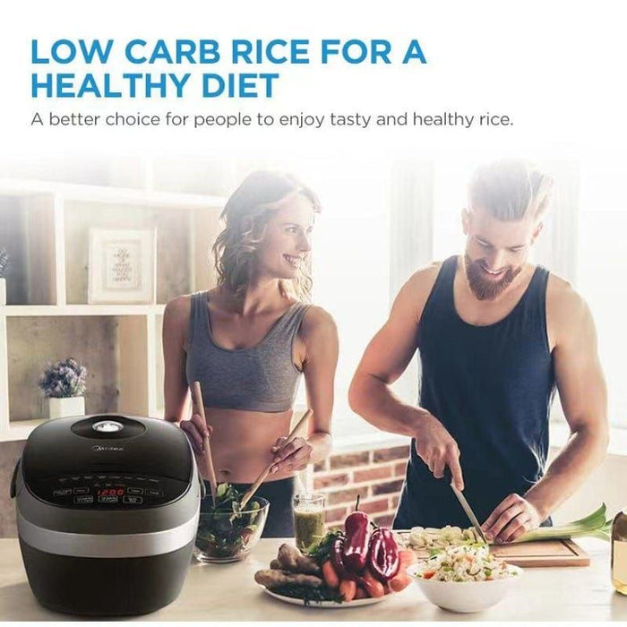 Healthies Ric Cooker Healthy Low Carb 12-hour keep warm Fast cook Rice Cooker — Home Living ...