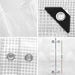 Instahut 5x10m Tarp Camping Tarps Poly Tarpaulin Heavy Duty Cover 135gsm Clear -Home Living Store - -  