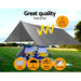 Instahut 6x7.3m Tarp Camping Tarps Poly Tarpaulin Heavy Duty Cover 180gsm Silver -Home Living Store - -  