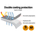 Instahut 6x7.3m Tarp Camping Tarps Poly Tarpaulin Heavy Duty Cover 180gsm Silver -Home Living Store - -  