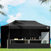 Instahut Gazebo 3x6 Pop Up Marquee Folding Tent Wedding Gazebos Camping Outdoor Shade Canopy Black -Home Living Store - -  