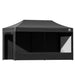 Instahut Gazebo 3x6 Pop Up Marquee Folding Tent Wedding Gazebos Camping Outdoor Shade Canopy Black -Home Living Store - -  