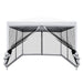 Instahut Gazebo Pop Up Marquee 3x3m Wedding Party Outdoor Camping Tent Canopy Shade Mesh Wall White -Home Living Store - -  