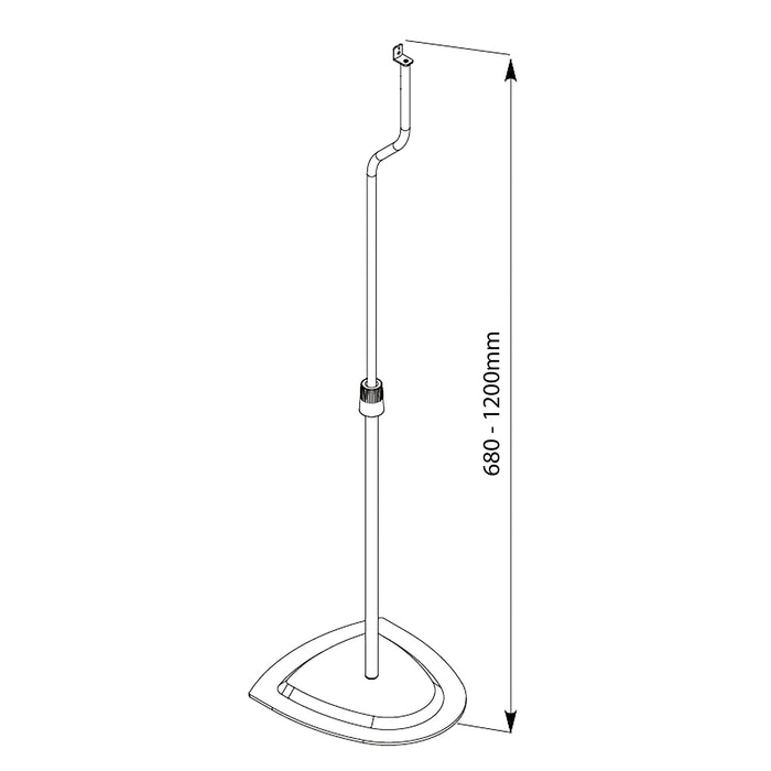 JT Adjustable Speaker Stand Multi-Attachment