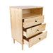 Jamie Tallboy 3 Chest of Drawers Solid Pine Wood Bed Storage Cabinet - Natural -Home Living Store - -  