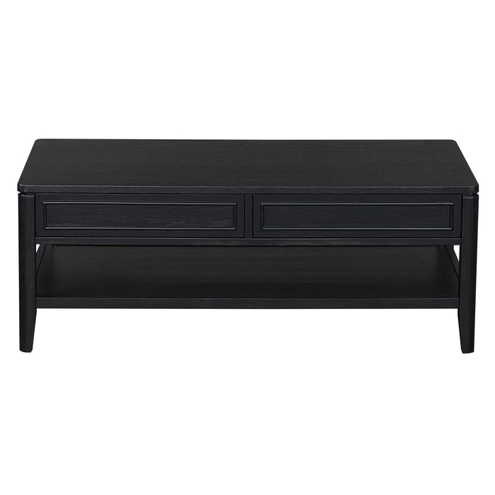 Criterion Kennedy Coffee Table 1200mm Semi-Assembled Stained Oak Veneer Blank Background Image