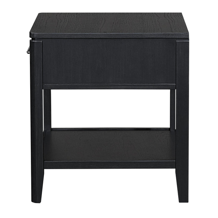 Criterion Kennedy End Table 550mm Semi-Assembled Stained Oak Veneer