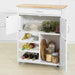 Kitchen Trolley with Wine Racks, Portable Workbench and Serving Cart for Bar or Dining -Home Living Store - -  