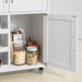 Kitchen Trolley with Wine Racks, Portable Workbench and Serving Cart for Bar or Dining -Home Living Store - -  