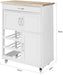 Kitchen Trolley with Wine Racks, Portable Workbench and Serving Cart for Bar or Dining -Home Living Store - -  