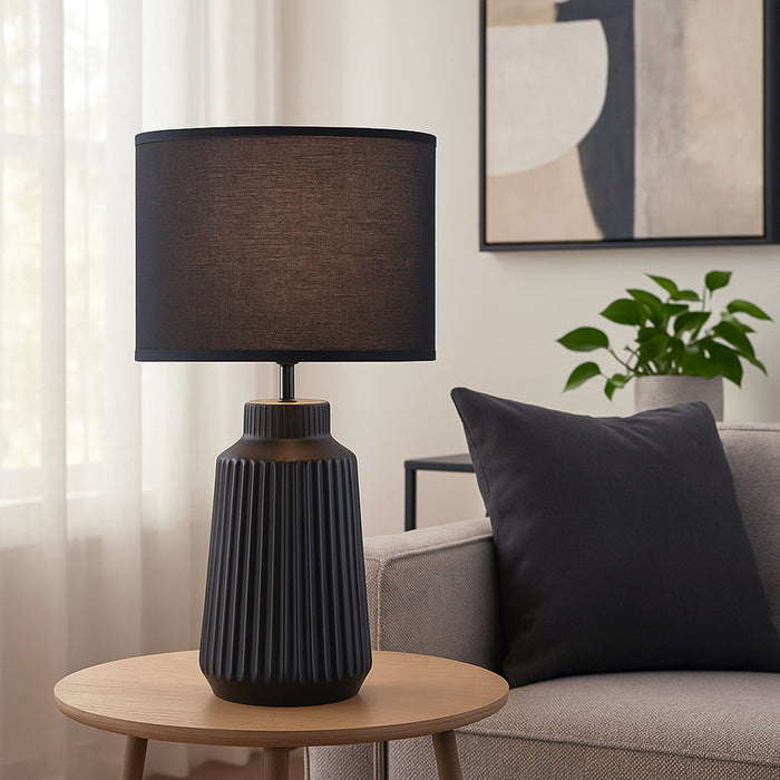 Fiona Table Lamp Black by Urban Style