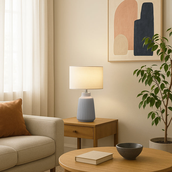 Fiona Table Lamp Grey by Urban Style
