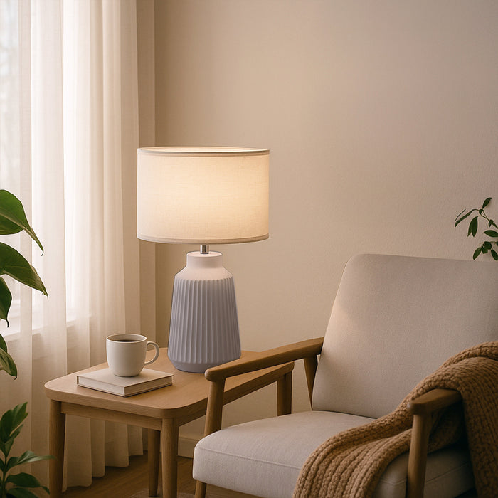 Fiona Table Lamp Grey by Urban Style