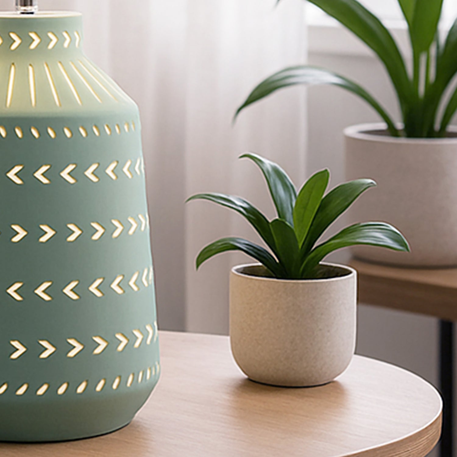 Hand-Etched Ceramic Base