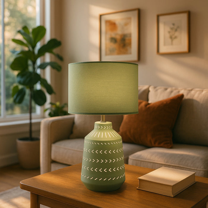 Grace Table Lamp Green by Urban Style