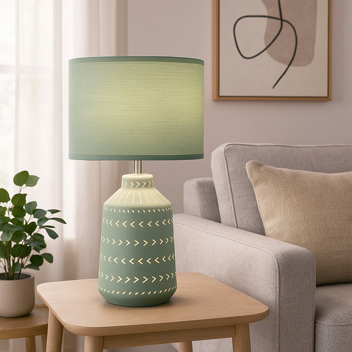 Grace Table Lamp Green by Urban Style