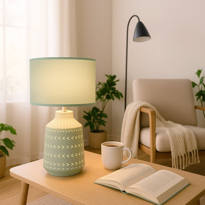 Grace Table Lamp Green by Urban Style
