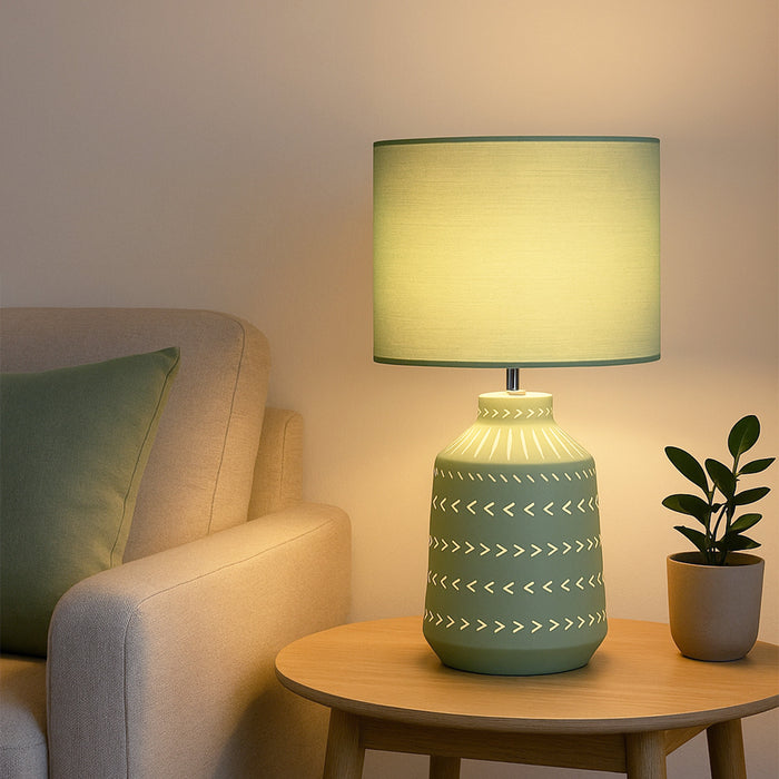 Grace Table Lamp Green by Urban Style