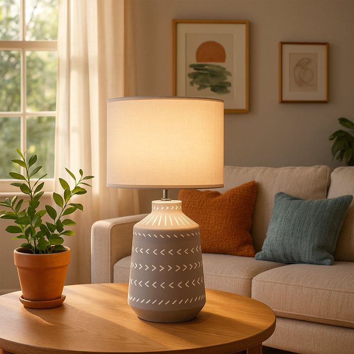 Grace Table Lamp Grey by Urban Style