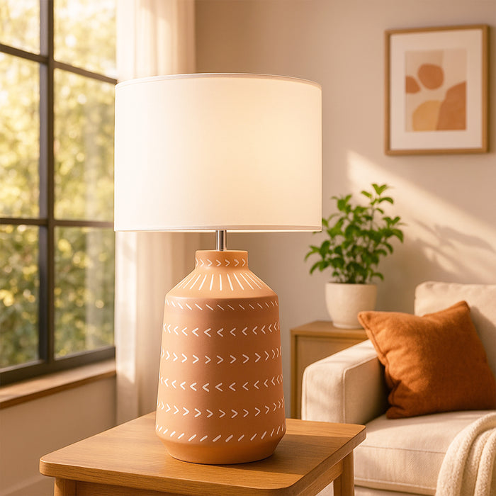 Grace Table Lamp Terracotta by Urban Style