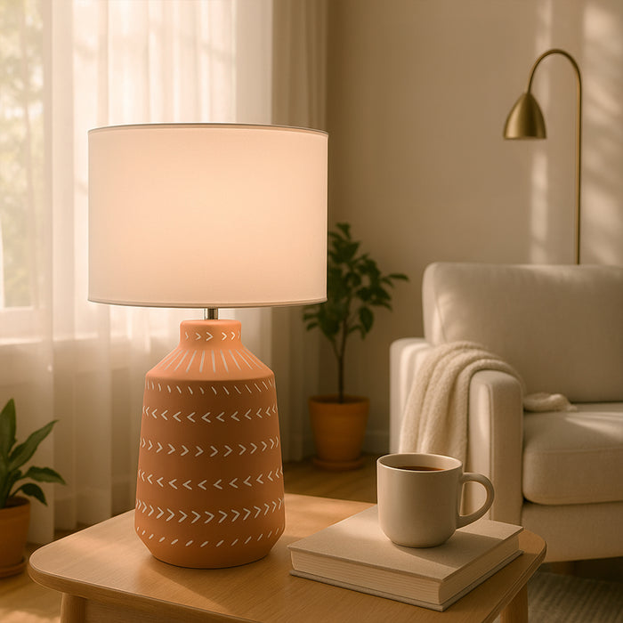 Grace Table Lamp Terracotta by Urban Style