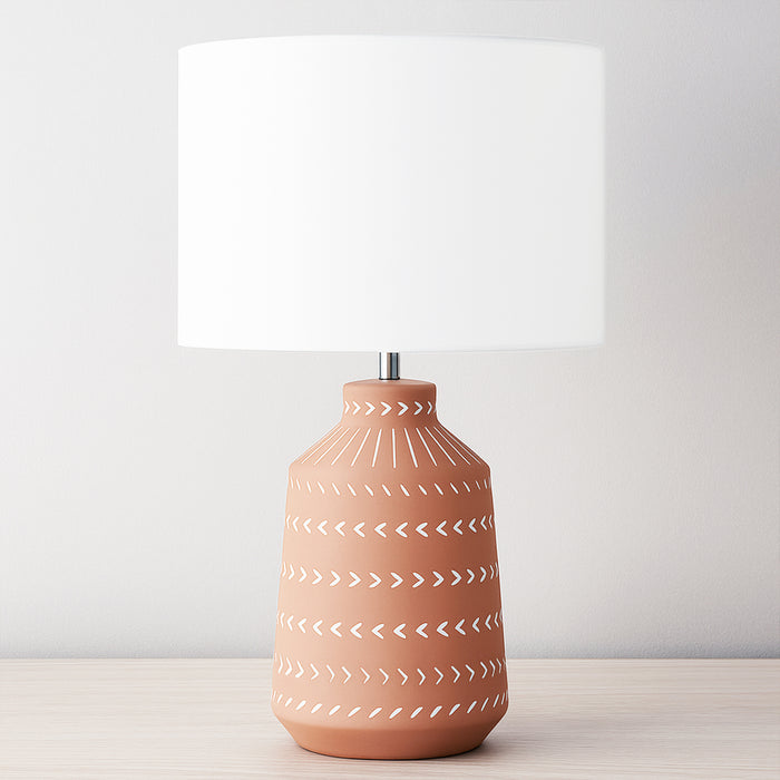 Grace Table Lamp Terracotta by Urban Style