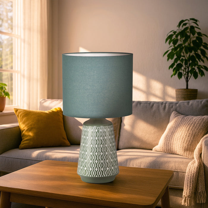 Inga Table Lamp Green by Urban Style