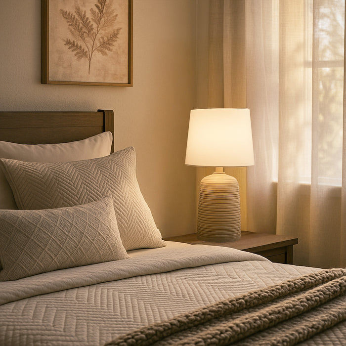 Keira Table Lamp Taupe by Urban Style